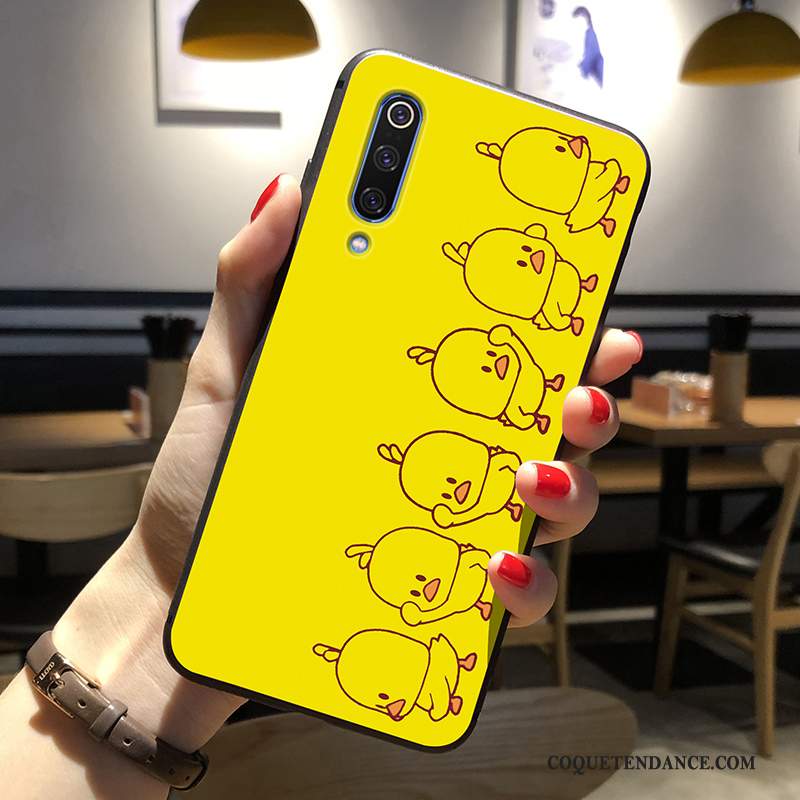 Xiaomi Mi 9 Se Coque Silicone Jaune Délavé En Daim Étui