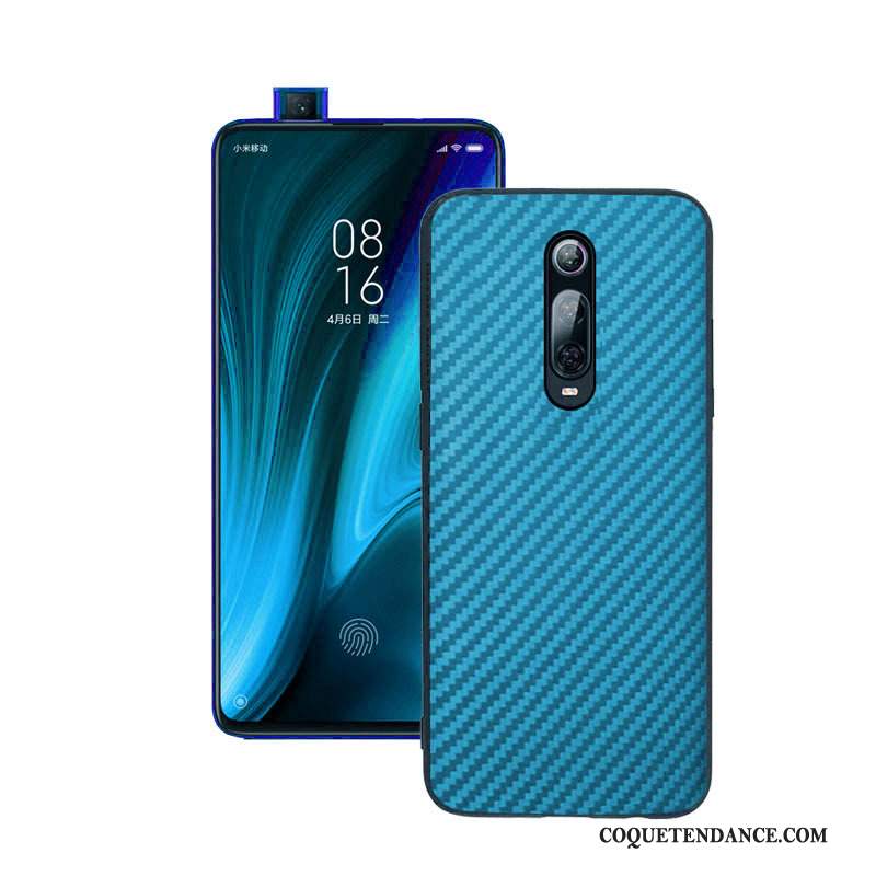 Xiaomi Mi 9t Coque Bleu Petit Étui Protection