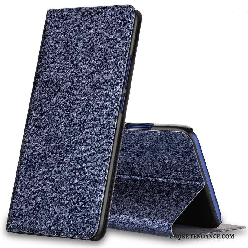 Xiaomi Mi 9t Pro Coque Petit Étui En Cuir De Téléphone Plier Bleu