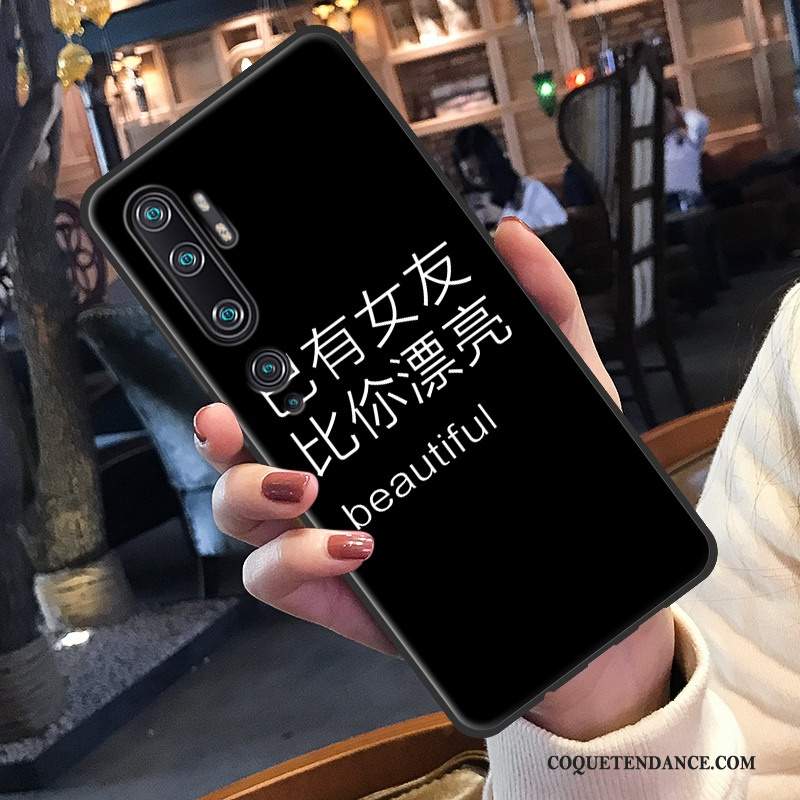 Xiaomi Mi Note 10 Coque De Téléphone Petit Noir Étui Créatif