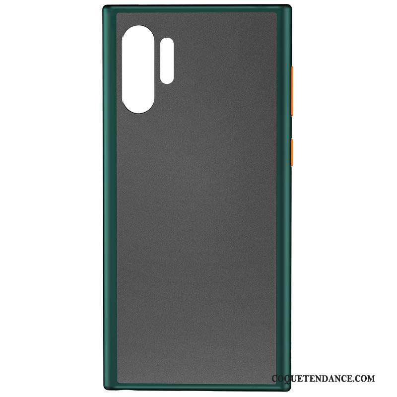 Xiaomi Mi Note 10 Coque Délavé En Daim Étui Vert Marque De Tendance Silicone