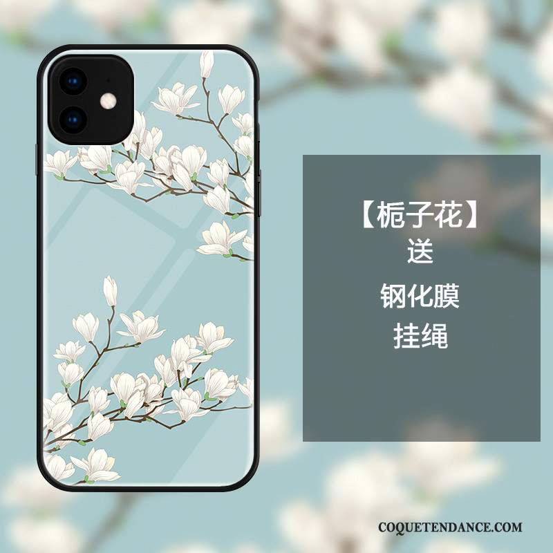 iPhone 11 Coque Art Fleur Incassable Protection Étui