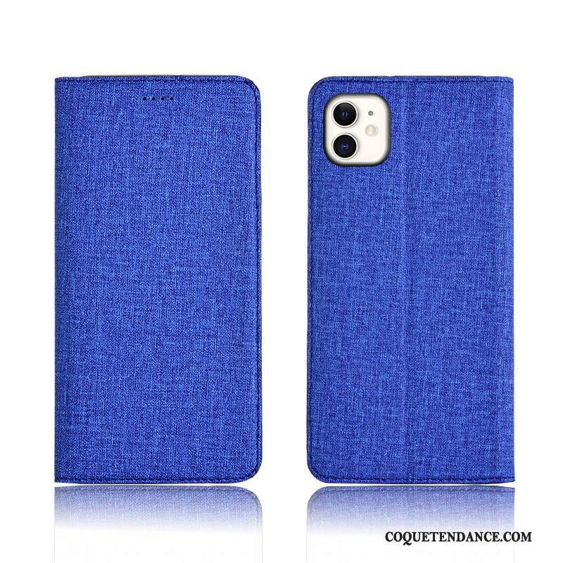 iPhone 11 Coque Protection Lin Créatif Étui En Cuir Tout Compris