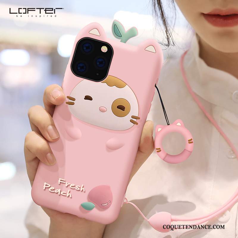 iPhone 11 Pro Coque Fluide Doux Dessin Animé Mode Personnalité