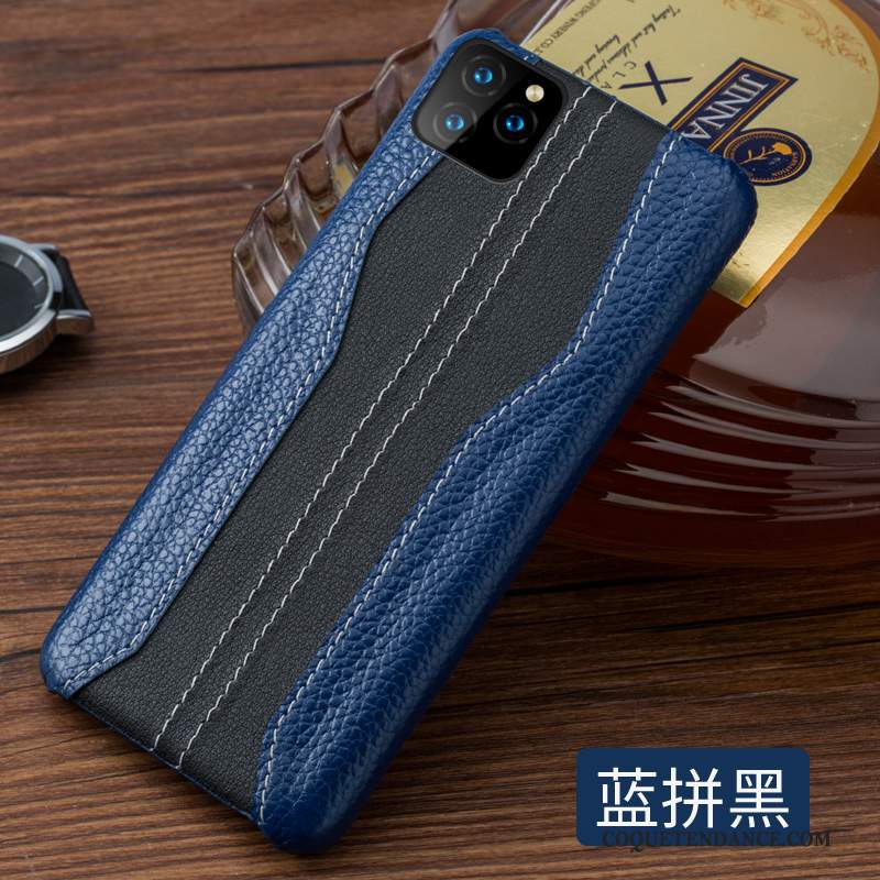 iPhone 11 Pro Coque Luxe Tout Compris Bleu Marque De Tendance Difficile