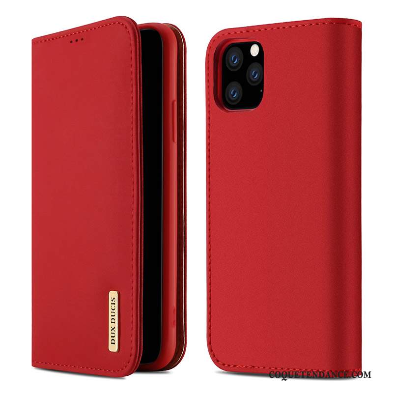 iPhone 11 Pro Coque Nouveau Cuir Véritable Étui En Cuir De Téléphone Incassable