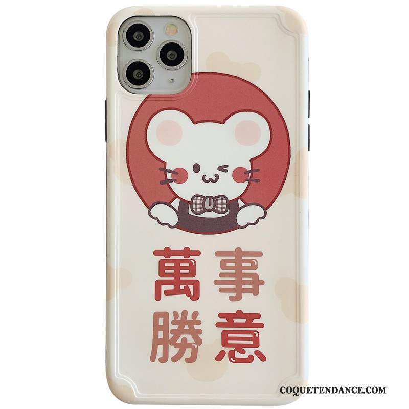 iPhone 11 Pro Coque Protection Coque De Téléphone Blanc Style Chinois