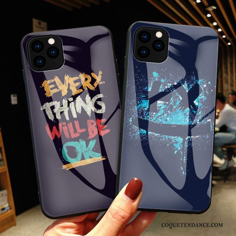 iPhone 11 Pro Max Coque Bleu Verre Tout Compris Tendance De Téléphone