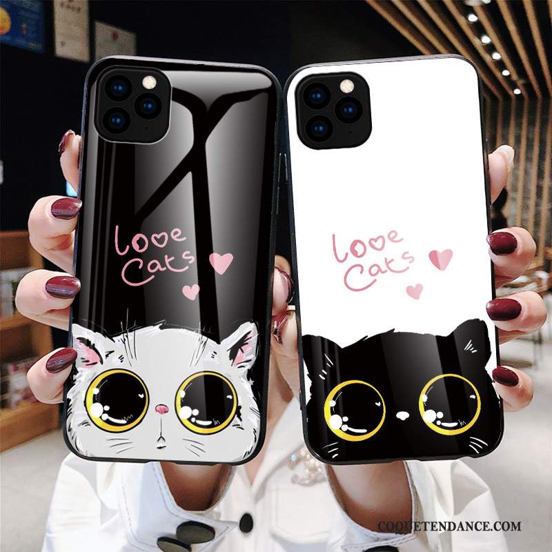 iPhone 11 Pro Max Coque Dessin Animé Verre Personnalité De Téléphone Charmant