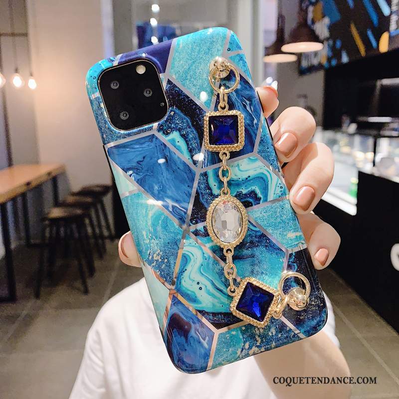 iPhone 11 Pro Max Coque Étui Tout Compris Net Rouge Bleu Luxe