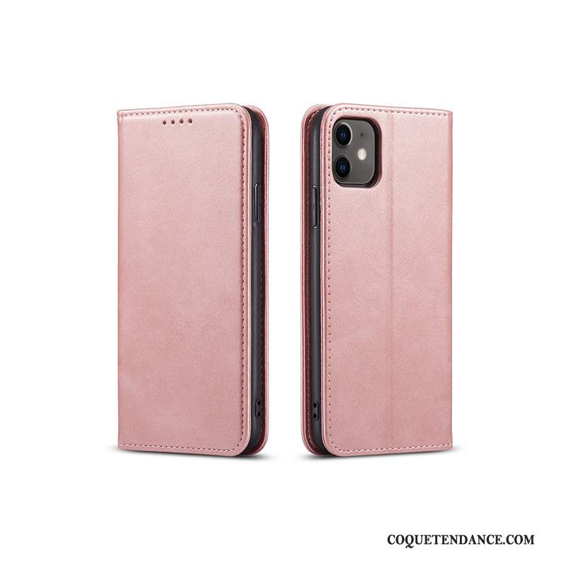 iPhone 12 Coque Housse Protection Rose Étui Personnalisé