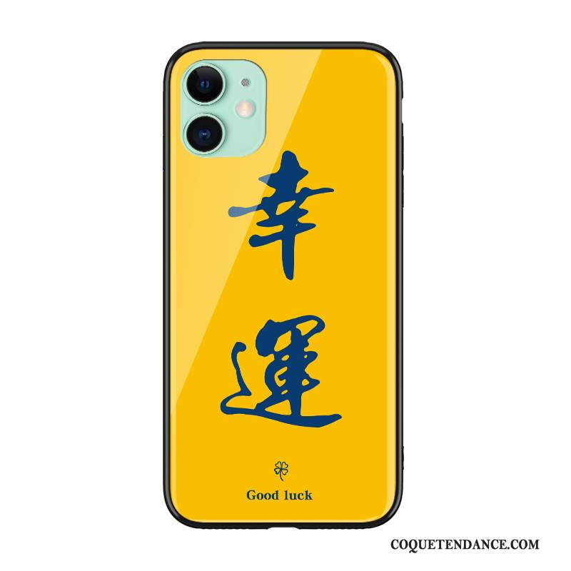 iPhone 12 Mini Coque Amoureux Richesse Chanceux De Téléphone Jaune