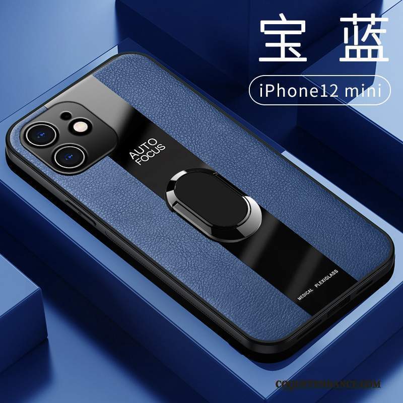 iPhone 12 Mini Coque Anneau Incassable Nouveau De Téléphone Bleu
