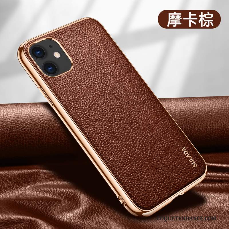 iPhone 12 Mini Coque Fluide Doux De Téléphone Nouveau Cuir Étui En Cuir