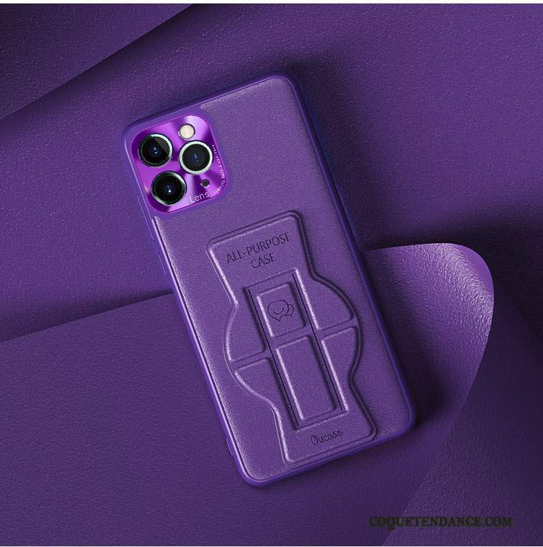 iPhone 12 Pro Coque Nouveau Violet Silicone De Téléphone Support