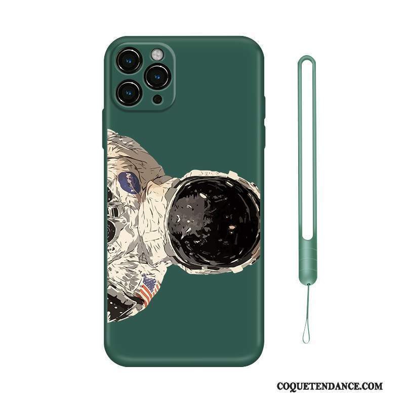 iPhone 12 Pro Coque Tout Compris Marque De Tendance Silicone Vert Personnalité