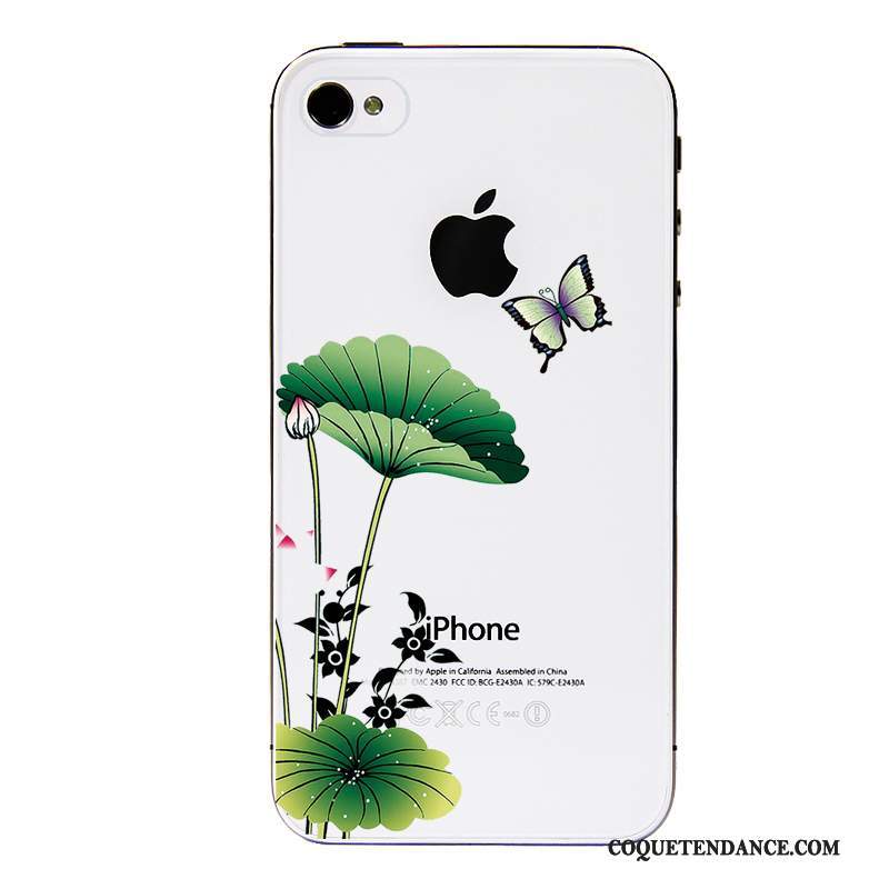 iPhone 4/4s Coque Tout Compris Vert Transparent Fluide Doux Étui