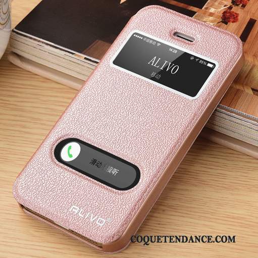 iPhone 4/4s Coque Étui Incassable Protection Rose Étui En Cuir