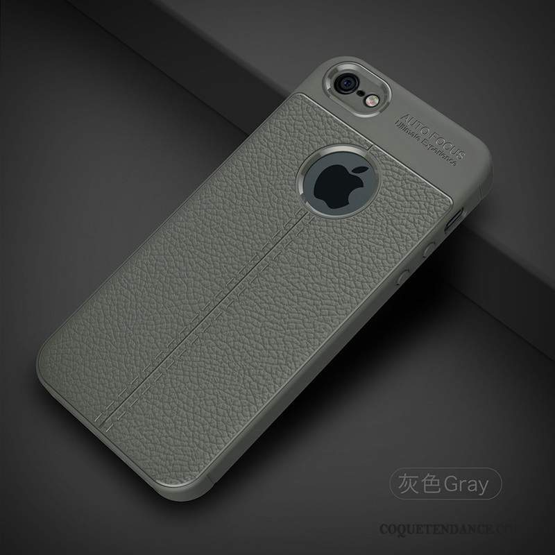 iPhone 5/5s Coque Incassable Silicone Tendance Fluide Doux Gris