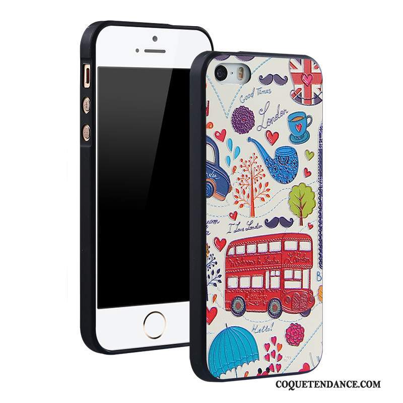 iPhone 5/5s Coque Silicone Ornements Suspendus Tendance Étui Protection