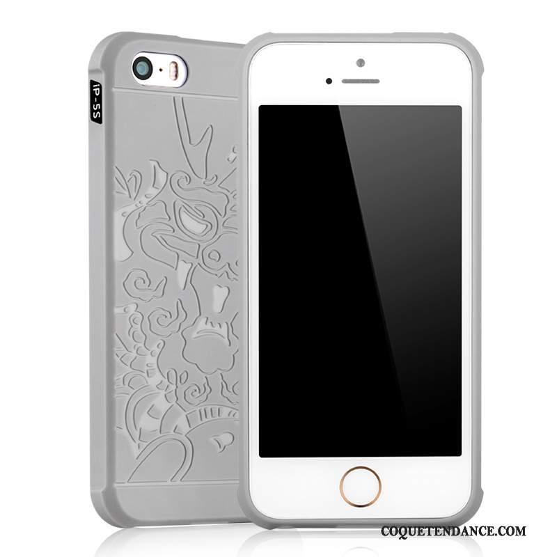 iPhone 5/5s Coque Silicone Tout Compris Protection De Téléphone Incassable