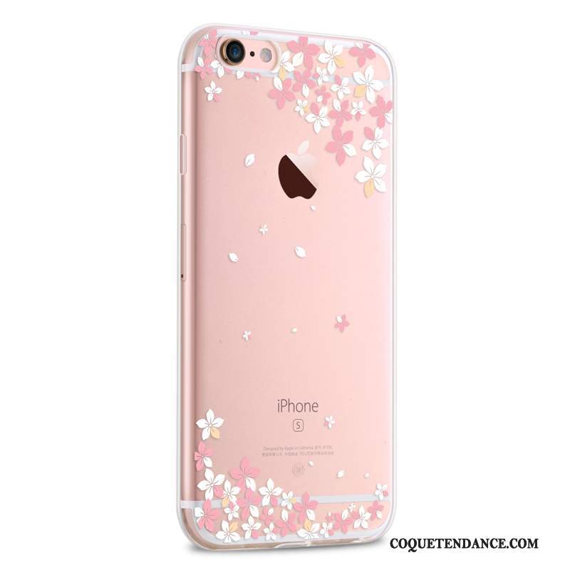 iPhone 6/6s Coque Charmant De Téléphone Très Mince Rose Silicone