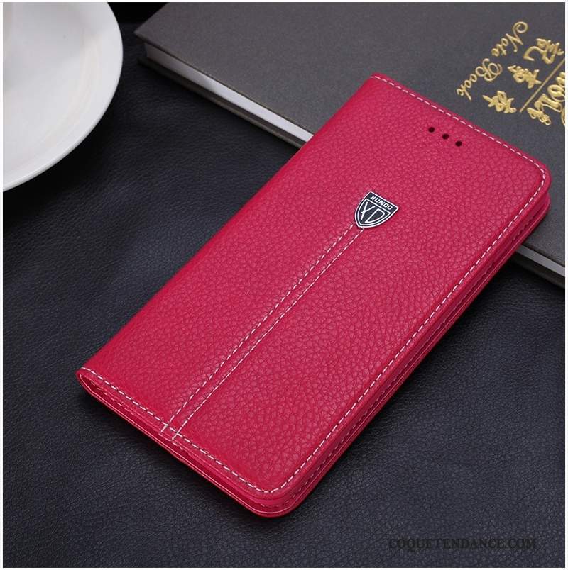 iPhone 6/6s Coque Rouge Housse Cuir Véritable Étui En Cuir De Téléphone