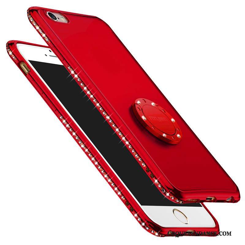 iPhone 6/6s Coque Silicone Tendance Incassable Rouge Fluide Doux