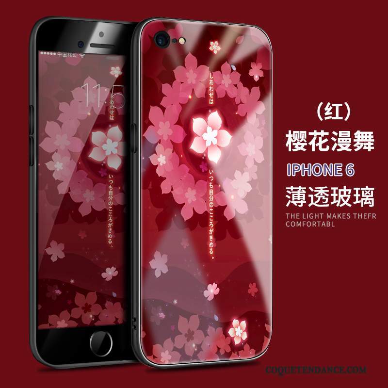 iPhone 6/6s Coque Étui Silicone Rouge Incassable Luxe