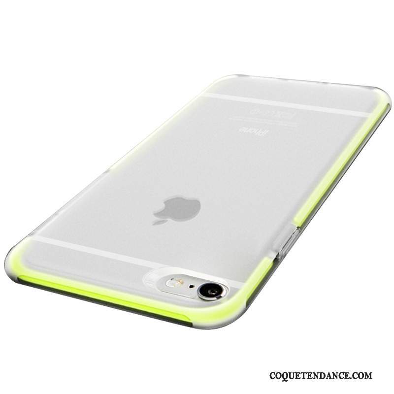 iPhone 6/6s Plus Coque Délavé En Daim De Téléphone Fluide Doux Vert Personnalité