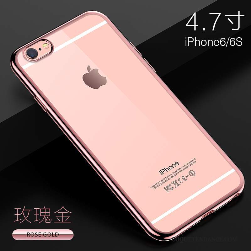 iPhone 6/6s Plus Coque Silicone Très Mince Étui Rose Tendance