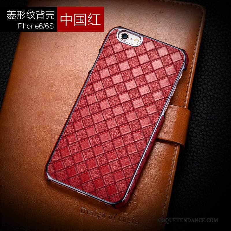 iPhone 6/6s Plus Coque Vérifier Carreaux Rouge Losange De Téléphone Incassable