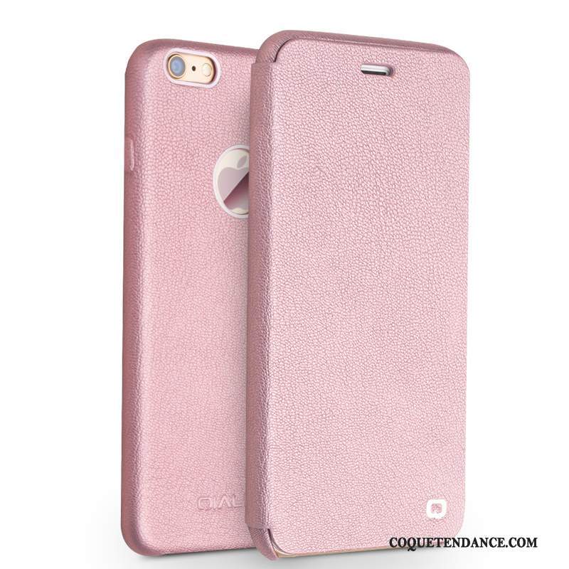 iPhone 6/6s Plus Coque Étui Cuir Véritable De Téléphone Étui En Cuir Rose