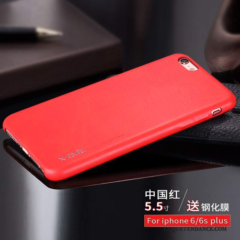 iPhone 6/6s Plus Coque Étui De Téléphone Carte Incassable Rouge