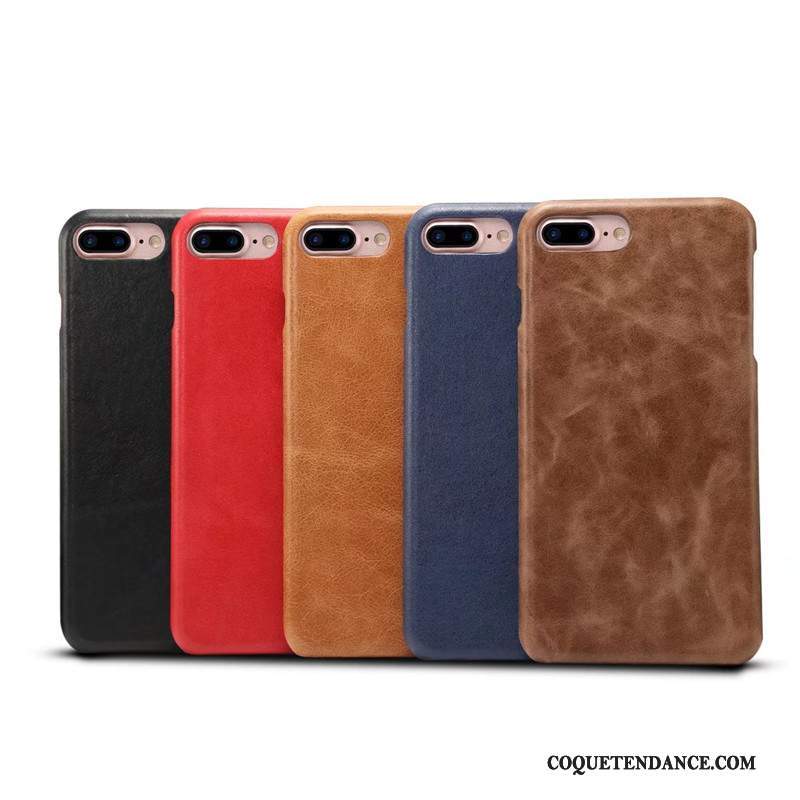 iPhone 7 Coque Business Incassable Cuir Véritable Multicolore De Téléphone