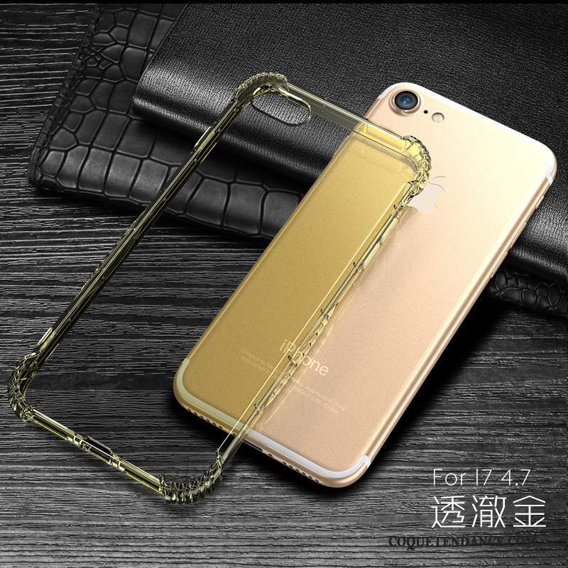 iPhone 7 Coque Or Fluide Doux Nouveau Incassable De Téléphone