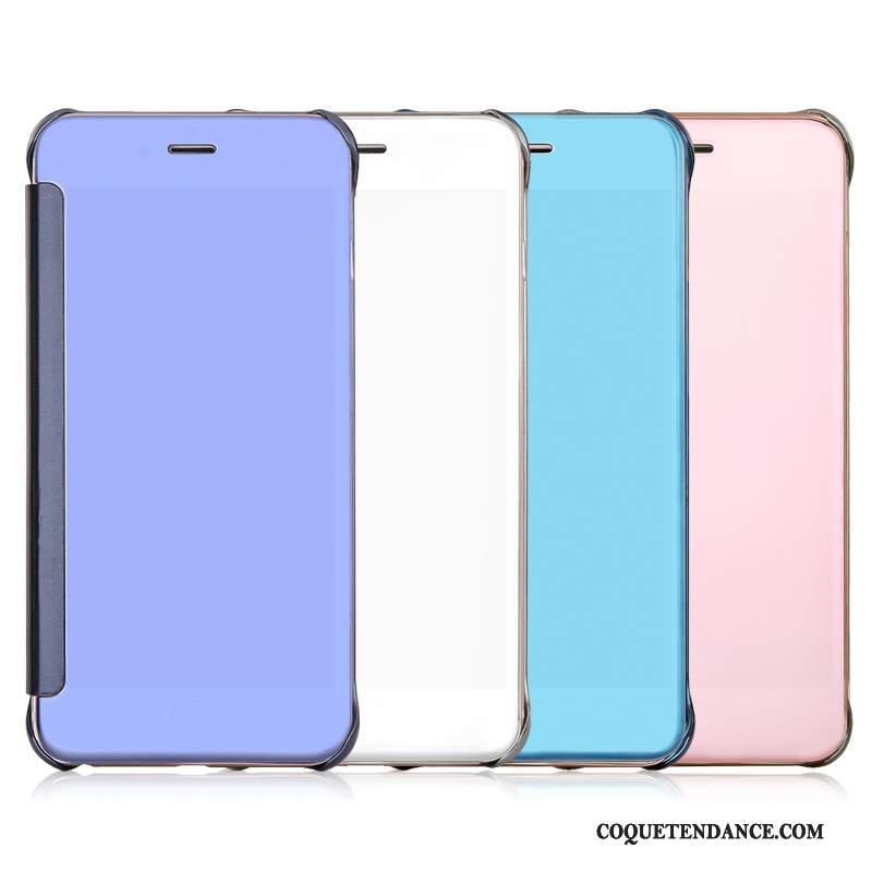 iPhone 7 Coque Protection Clamshell Miroir Étui En Cuir Multicolore
