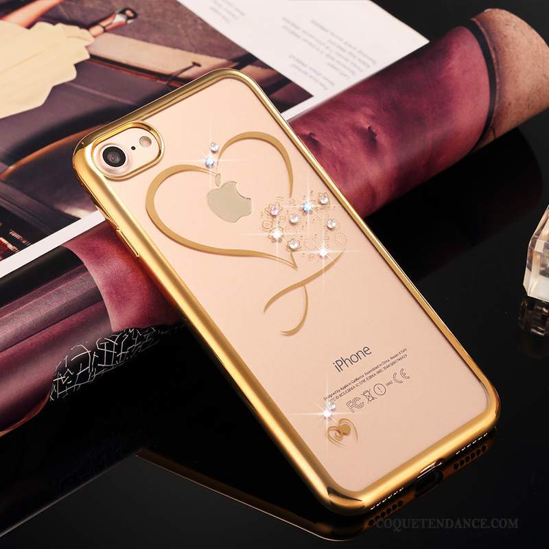 iPhone 7 Plus Coque Fluide Doux Luxe Transparent Étui