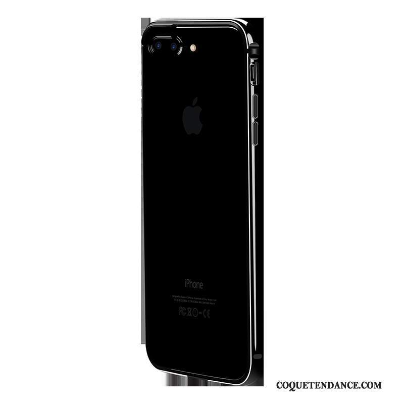 iPhone 7 Plus Coque Noir Luxe Border Métal De Téléphone