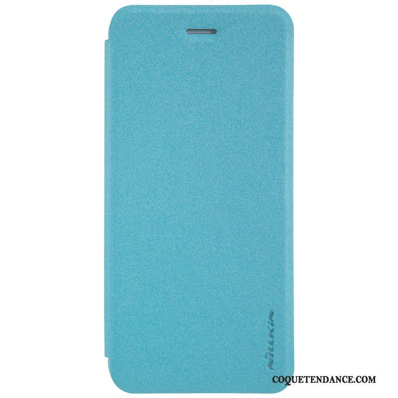 iPhone 8 Coque Bleu Étui Protection Clamshell Étui En Cuir