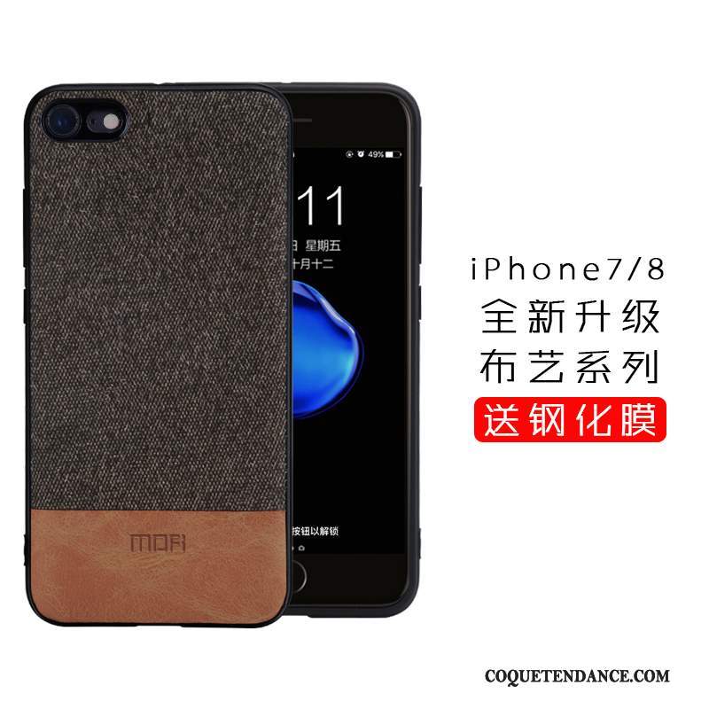 iPhone 8 Coque Silicone Tissu De Téléphone Tout Compris Incassable