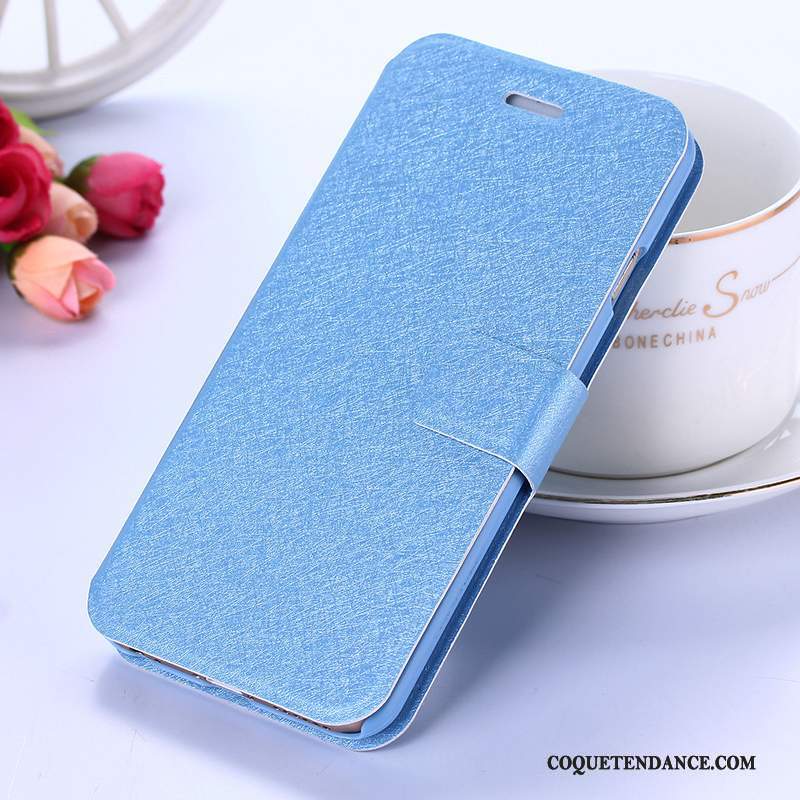 iPhone 8 Coque Étui En Cuir Bleu Business Housse De Téléphone