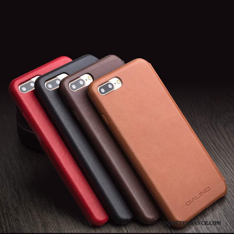 iPhone 8 Coque Étui En Cuir Cuir Véritable Multicolore Mince De Téléphone