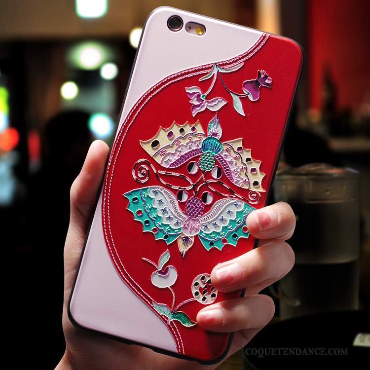 iPhone 8 Plus Coque Créatif Étui De Téléphone Incassable Rouge