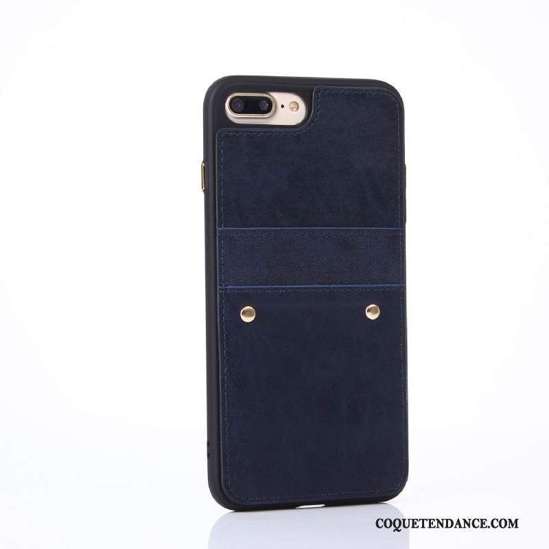 iPhone 8 Plus Coque Incassable Bleu Marin De Téléphone Protection