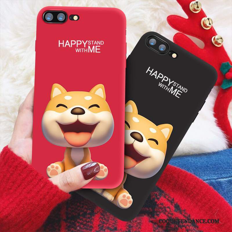 iPhone 8 Plus Coque Incassable Marque De Tendance Amoureux Fluide Doux Chiens