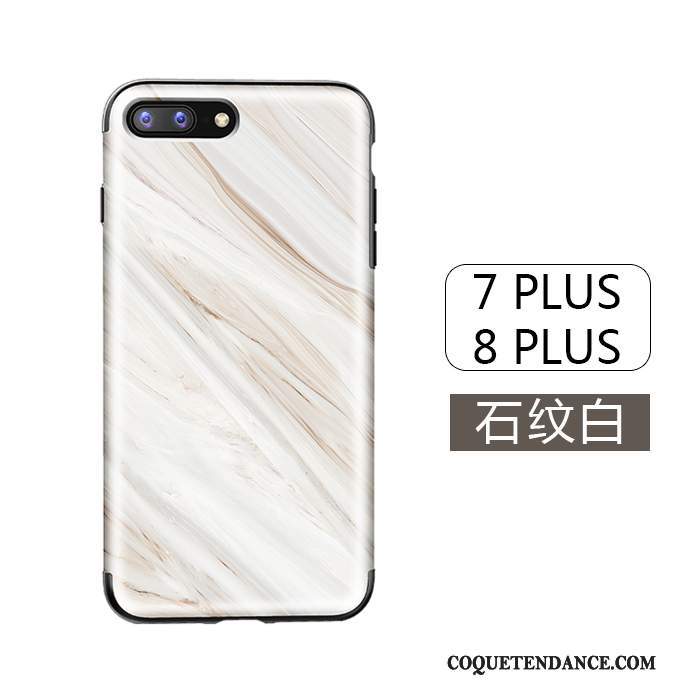 iPhone 8 Plus Coque Incassable Silicone Grain De Bois Tout Compris De Téléphone