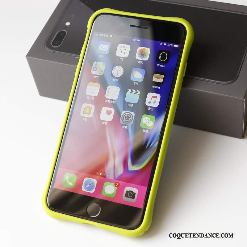 iPhone 8 Plus Coque Jaune De Téléphone Incassable Étui Tissu