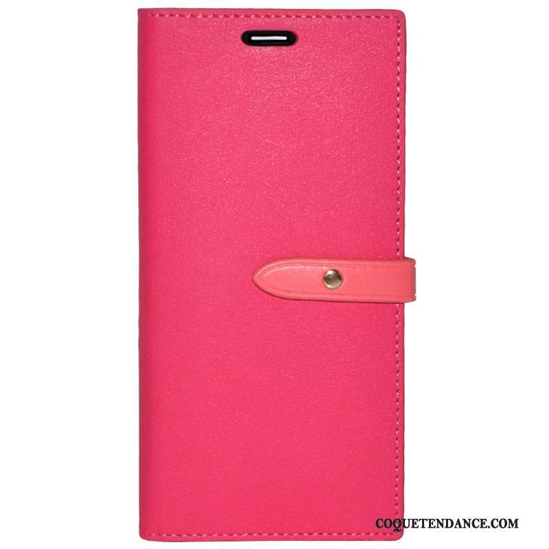 iPhone 8 Plus Coque Rouge Tout Compris Étui En Cuir De Téléphone Housse