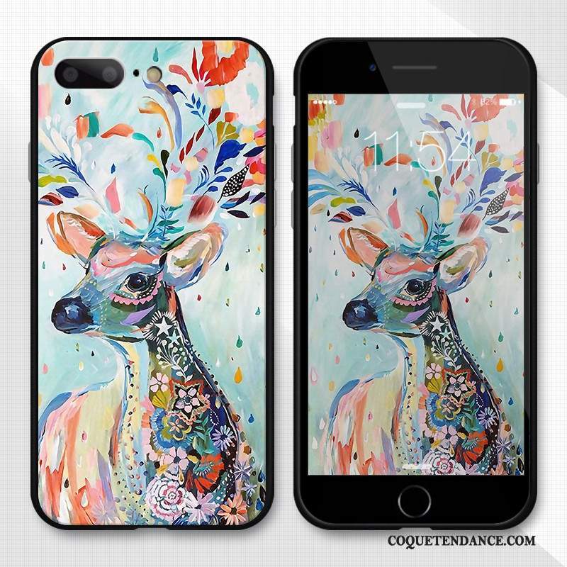 iPhone 8 Plus Coque Silicone Gaufrage 3d Tout Compris Vintage